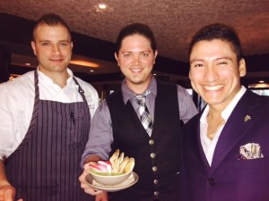 Chef Chris Turano, mixologist Will Cutting and friendly GM Mario Leal-Cruz Jr.