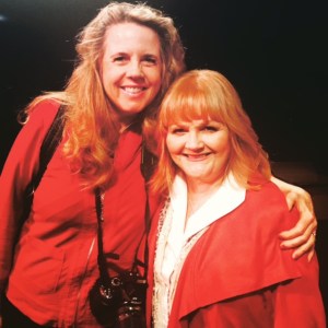 Writer with one of her favorite Downton Abbey characters