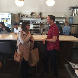 Karina and manager of Leona's Hershey - Photo by Jill Weinlein