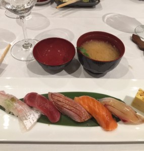 Sushi towards the end - Photo by Jill Weinlein